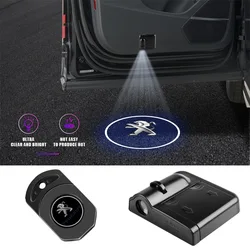 Car Door Wireless HD Logo Welcome Lights Projector Auto Styling Decoration Tools For Peugeot GT 206 207 208 2008 308 3008 508 J9