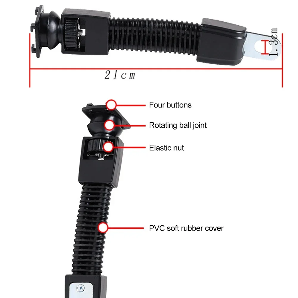 CarHome Navigation Bracket Strip Motorbike Rear View Mirror Accessory Aluminium Bar 360-Degree Swivel Bracket Holder NEW