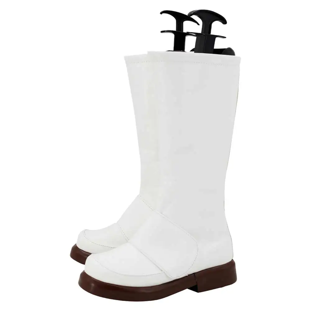 Sapato de Cosplay Trooper branco disfarçado, botas curtas longas, acessórios de fantasia de batalha espacial, calçado masculino