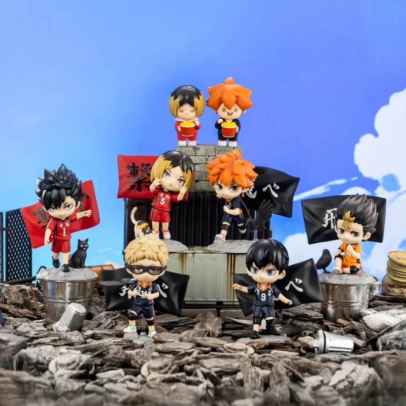 

POP MART Gong Haikyu!! Серия Garbage Dump Battle, модная слепая коробка, игрушки, натуральная загадочная коробка, сумка для догадок, оригинальная кукла, аниме-фигурка