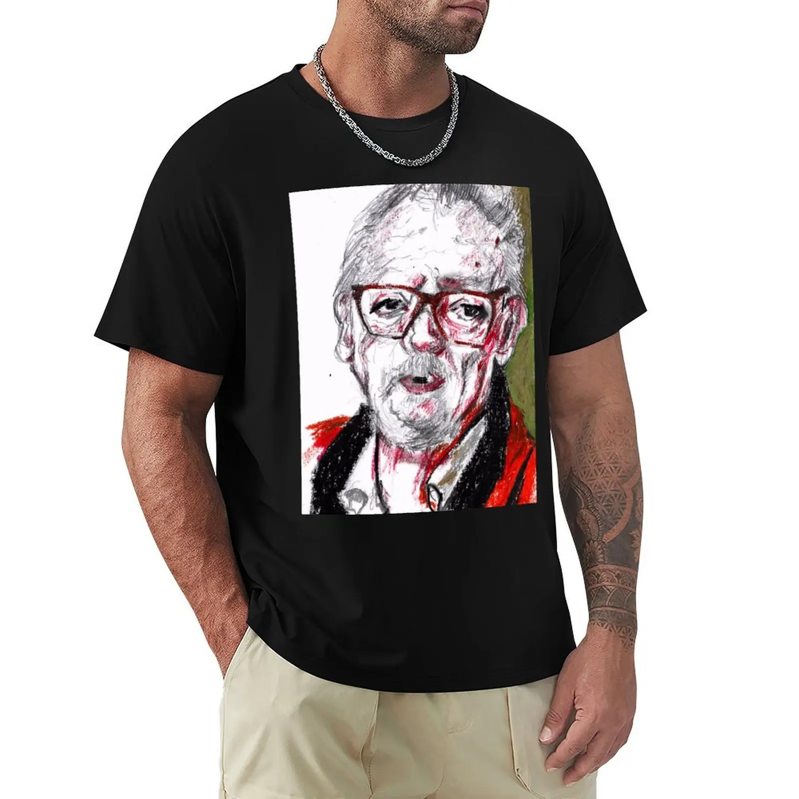 Jess Franco Portrait T-Shirt Casual Fashion Short Sleeve Cotton T-Shirt