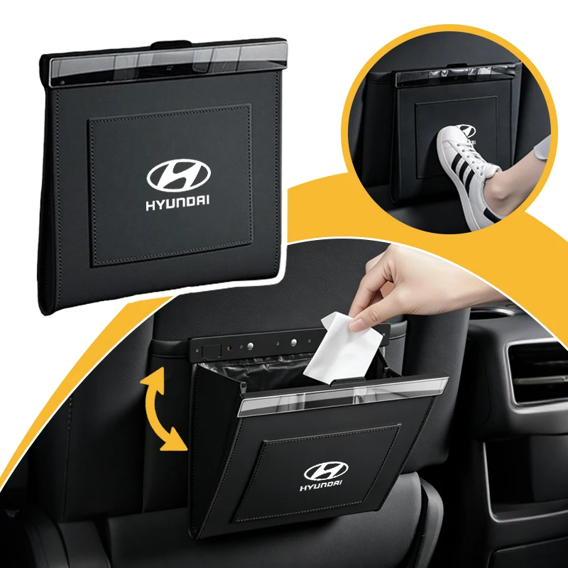 Magnetischer Auto-Müllbeutel, wasserdicht, zum Aufhängen, universeller Abfallbeutel für Hyundai HB20 KONA i20 i10 IONIQ Elantra Palisade Sonata Grandeur