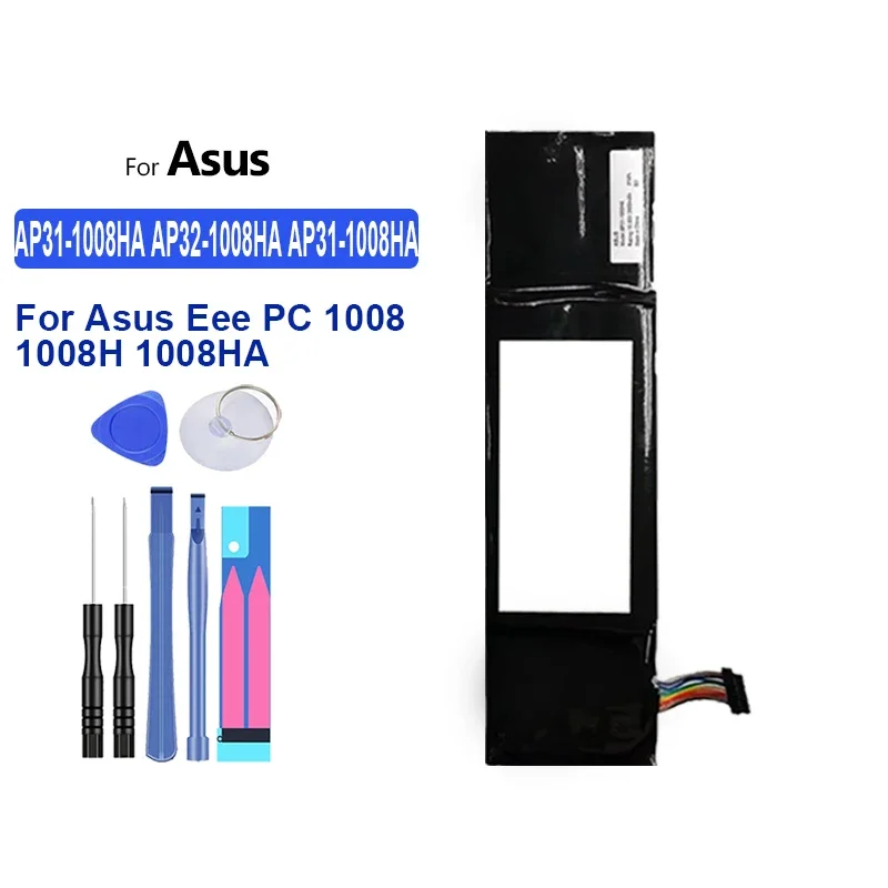 

Сменный аккумулятор 2900 мАч AP31-1008HA AP32-1008HA AP31-1008HA для Asus Eee PC 1008 1008H 1008HA, гарантия на аккумуляторы для ноутбуков