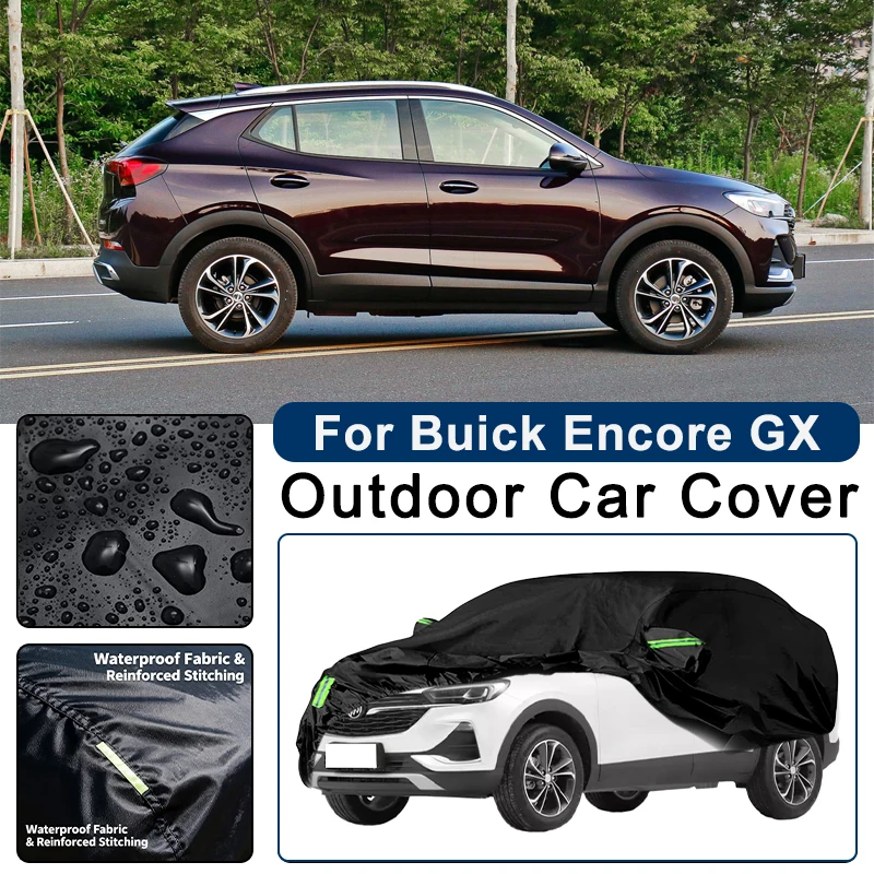 

Outdoor Car Cover Waterproof Dustproof UV Sun Protection, Full Car Protector Exterior Accessories For Buick Encore GX 2020-2026