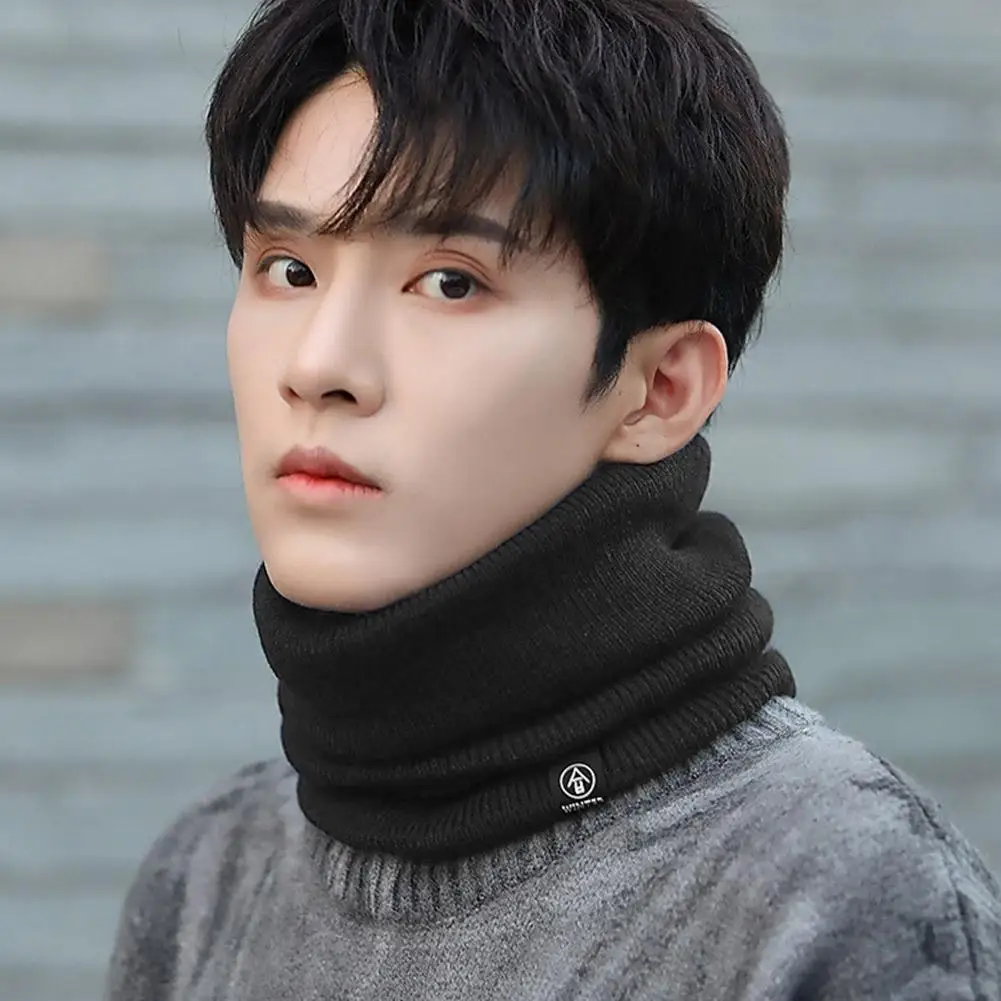 ผ้าพันคอไหมพรมเนื้อนุ่มสำหรับกีฬา ผ้าคลุมหน้าสำหรับผู้หญิงและผู้ชาย ใช้ในฤดูหนาว เล่นสเก็ต วิ่ง เดินป่า ผ้าพันคอหนา ป้องกันความหนาวเย็น