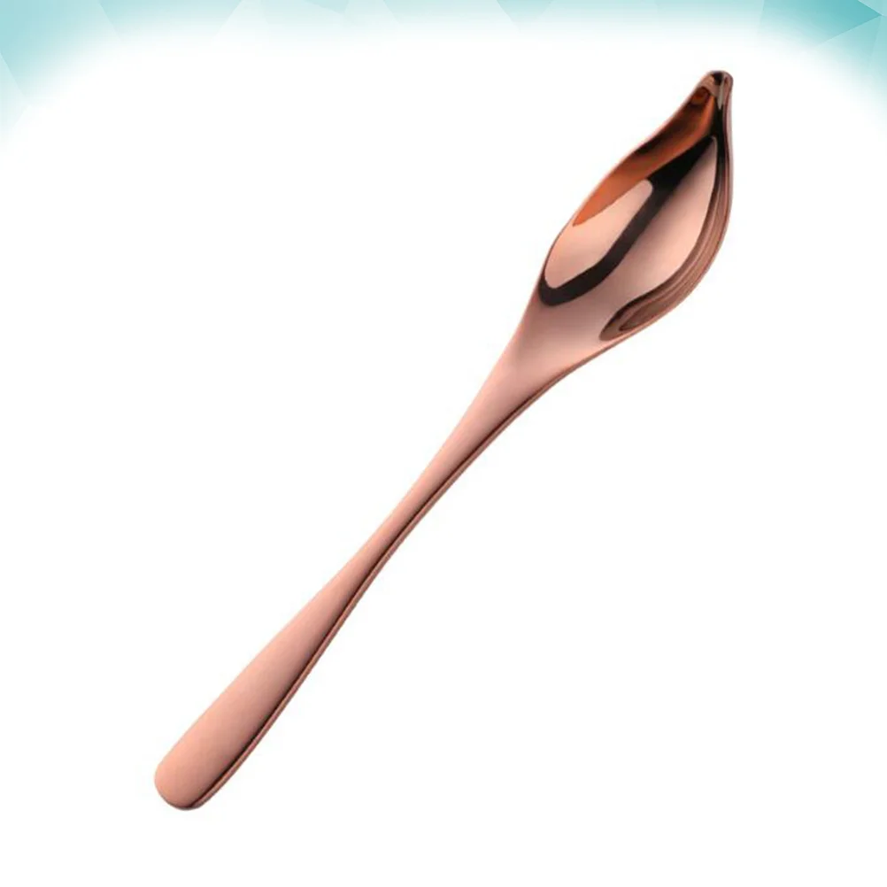 

Stainless Steel Seasoning Scoop Waterdrop Design Sauce Spoon for Home Kitchen Restaurant Heat Resistant Handle 1Pcs Blue