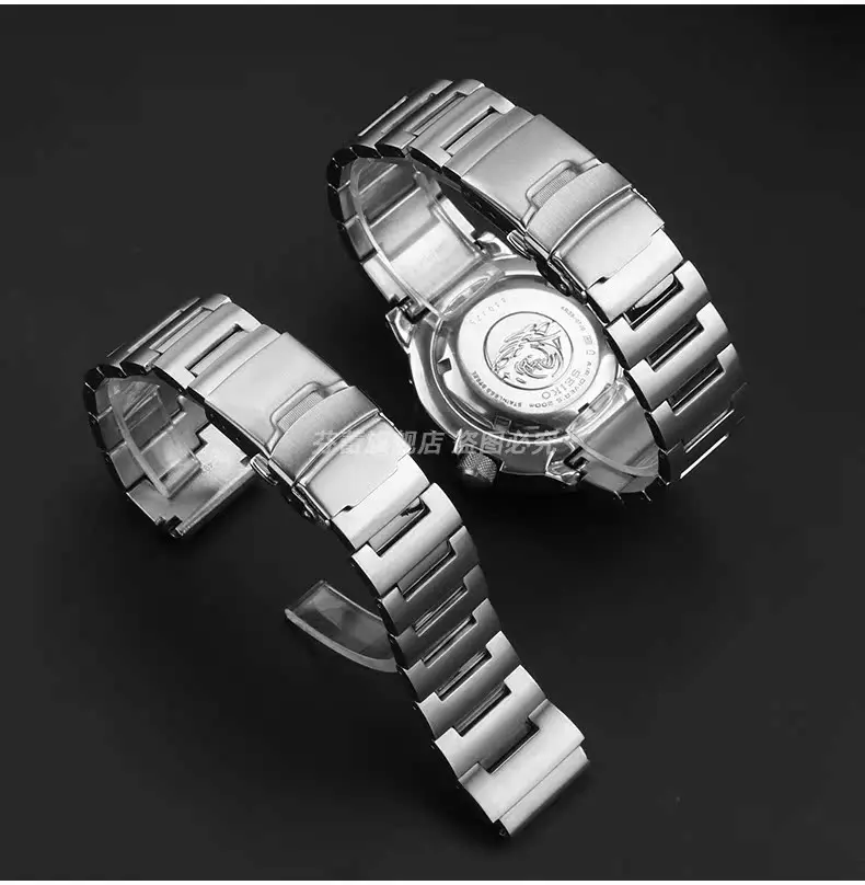 For Seiko Little Monster SKX779 SKX781 Precision Steel SRP Classic Series High quality Solid Steel Watch Strap for Men 20mm