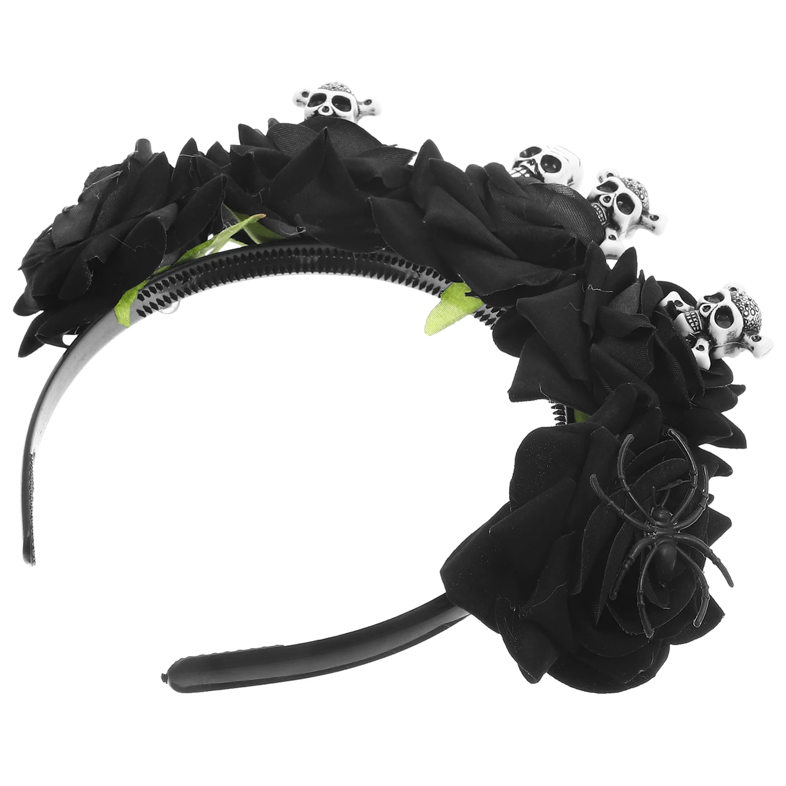 

Halloween Headb Skull Flower Headdress Durable Perfect Costume Accessory Party Stage Holiday Gift Photos Prop Hair Hoops Decor