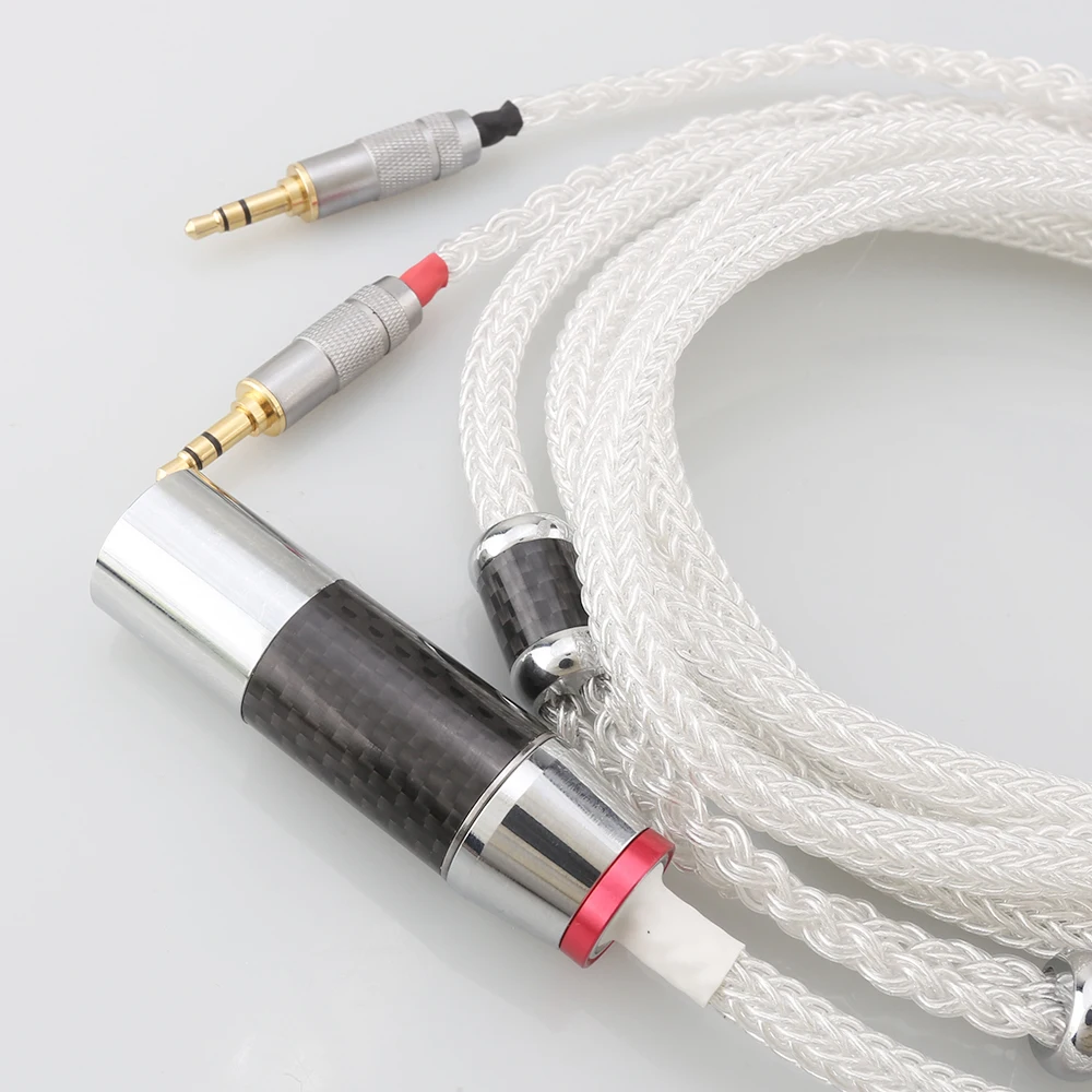 Cable de plata pura para auriculares HiFi, accesorio de 16 núcleos para Hifiman Sundara Ananda HE4XX HE560 HE-350 HE1000se HE6se he400i he400se Arya