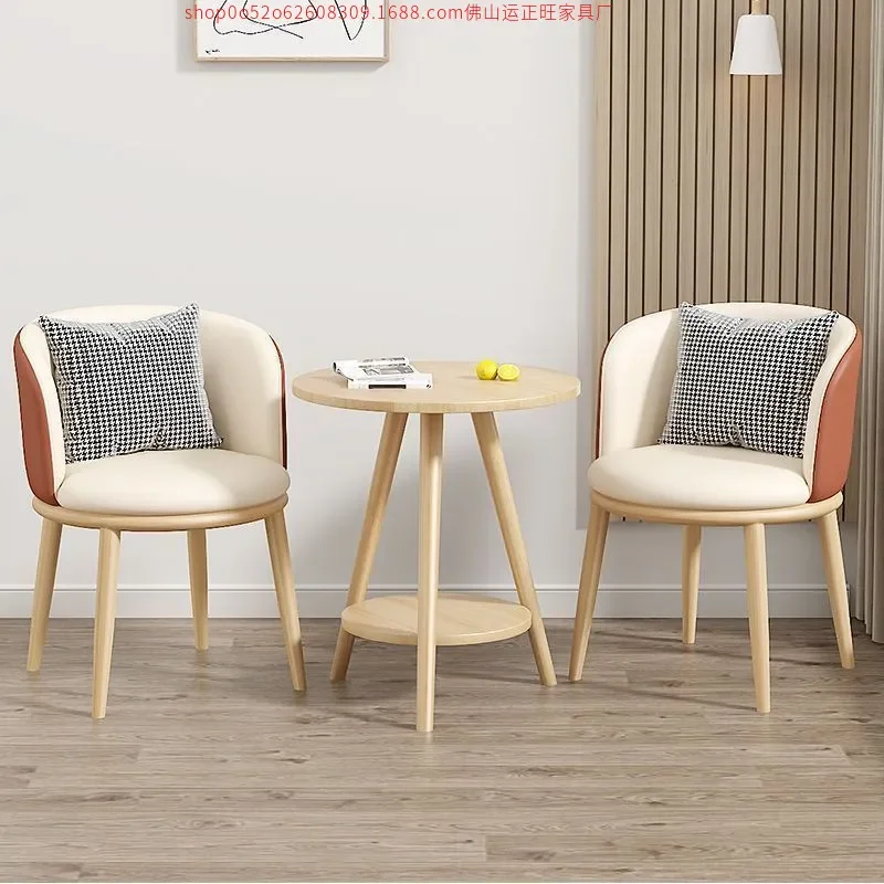 Light Luxury Balcony Leisure Table and Chair Set Living Room Tea Table B&B Hotel Negotiation Furniture Three Piece Internet