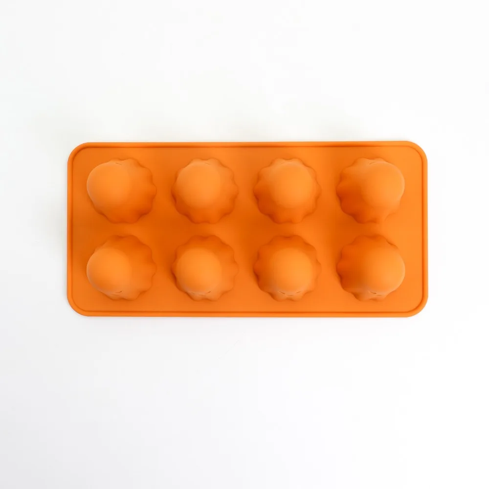 

Reusable Ghost Jello Mold Easy To Clean Orange Silicone Chocolate Mold Halloween Homemade Ghost Baking Mold for Gummy Candy