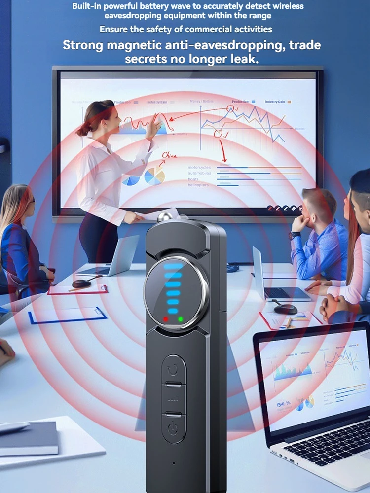 كاشف كاميرا لا سلكية نظام إنذار مضاد للسرقة مكافحة التنصت الأشعة تحت الحمراء الماسح الضوئي مكافحة تتبع مصدر إشارة المراقبة #5