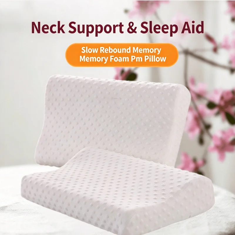 New Space Memory Foam Pillow Slow Rebound Neck Support Cushion Ergonomic Design Relieve Neck Shoulder Pain Cervical Rest Pillow