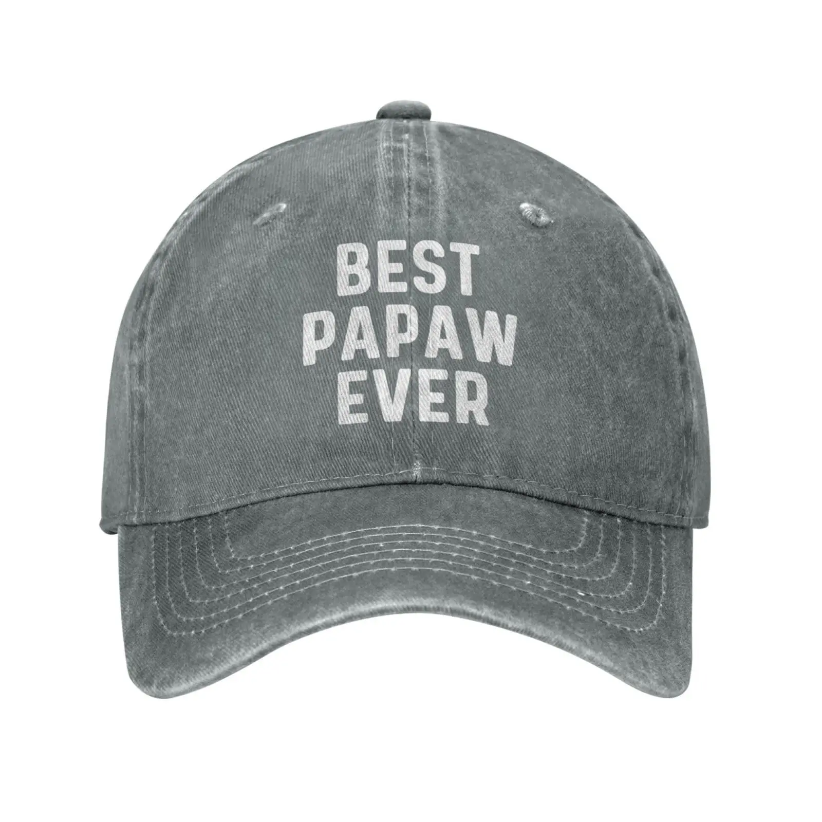 Bests Papaw Ever Hat Men Baseball Hats Vintage Hat Men's and Women's Father's Day Gift Denim Cap