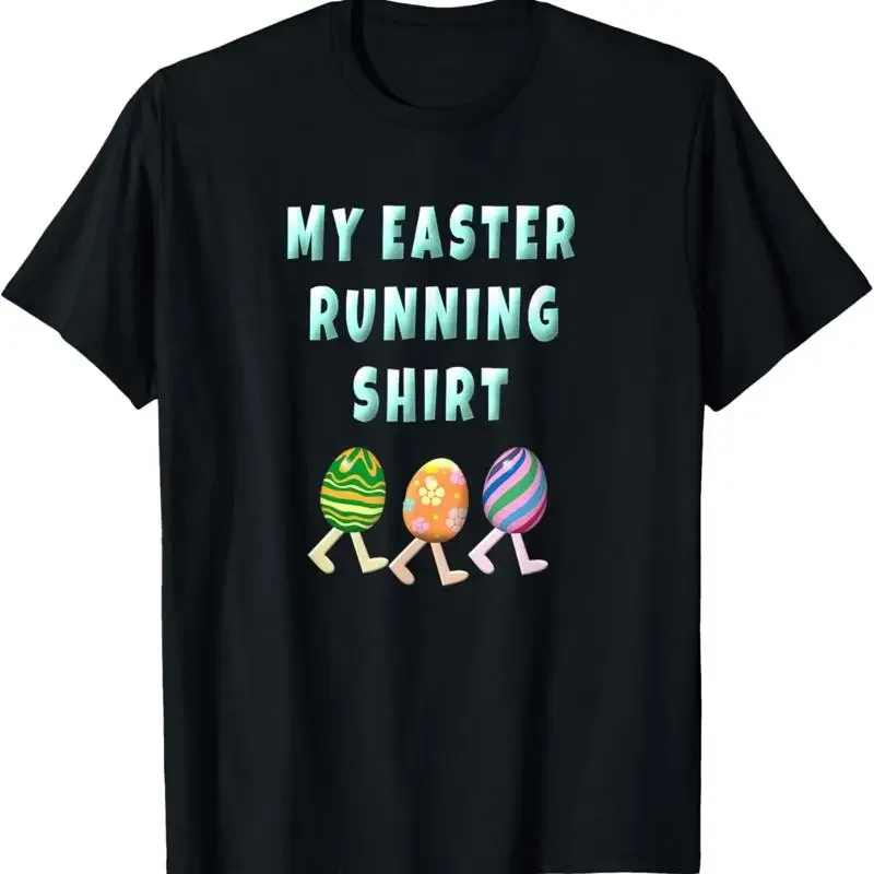 

Running Easter Eggs Graphic Tee My Easter Running Shirt Funny Marathon Runner Top