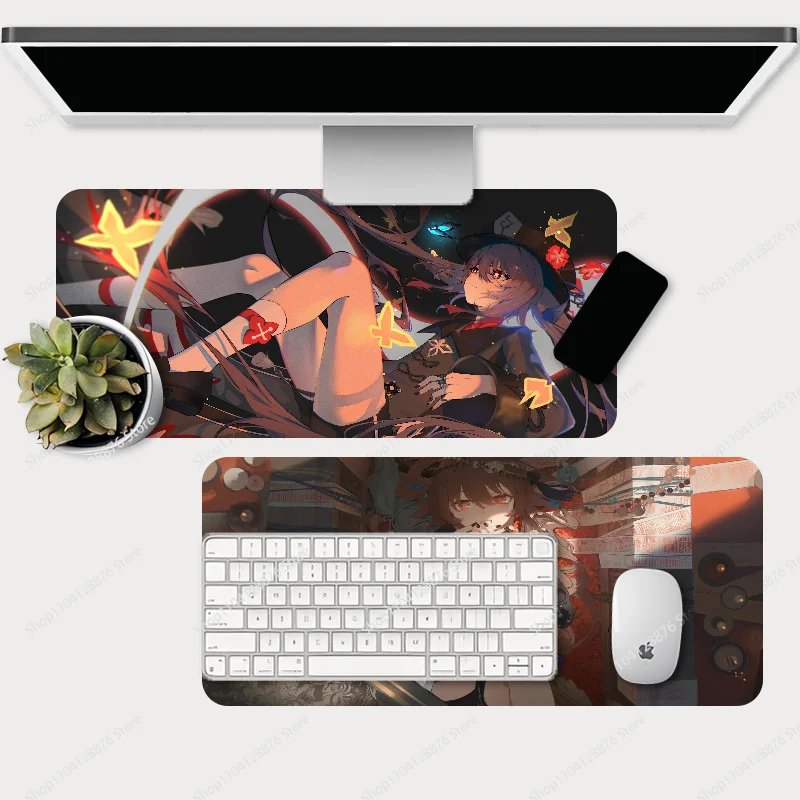 Game Genshin HU TAO Mousepad Gaming Mouse pad Gamer Pc Accessories Deskmat Keyboard Mat Desk Protector Mause Pads