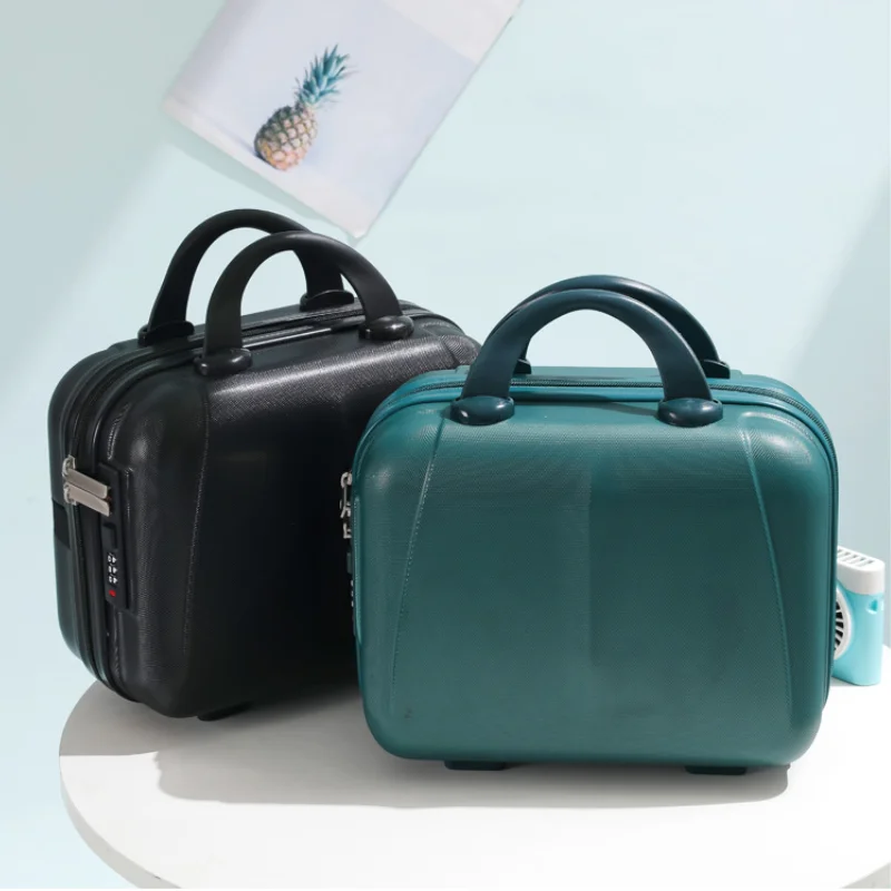 Portable Hand Suitcase With Password Lock Makeup Storage Bag Boarding Luggage Organizer Case Travel Cosmetic Box Festival Gift