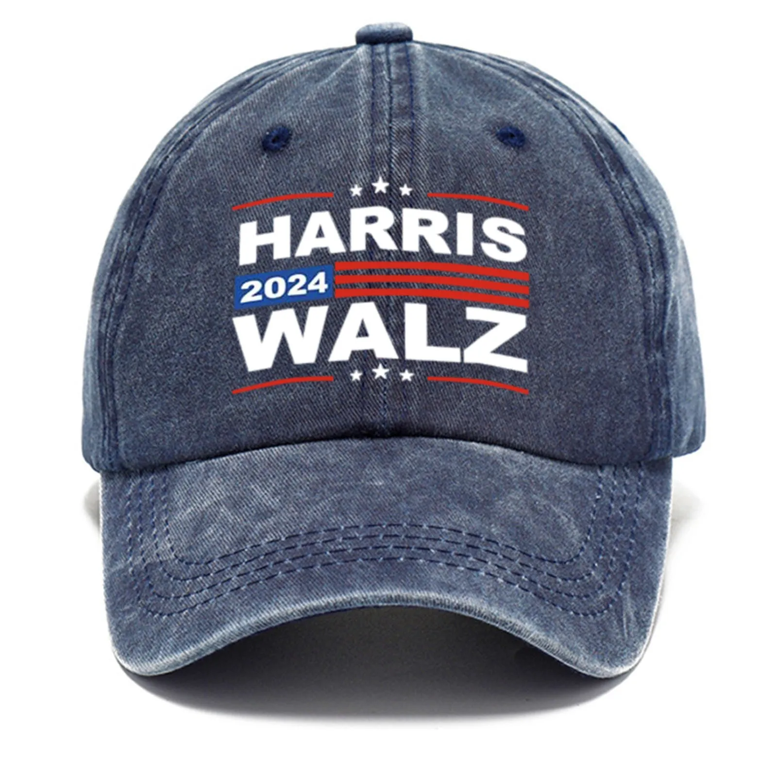 Back To School Sports Y2k Hats Washed Kamala Walz White Dudes For Harris Baseball Cap 2024 Presidential Campaign Unisex Hat