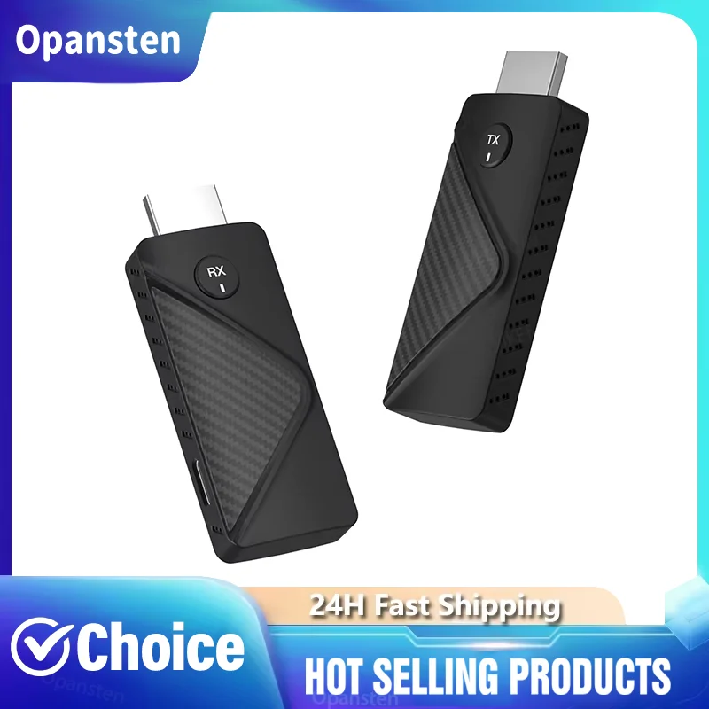 Upgrade 50M Wireless HDMI Video Sender Empfänger Kits HDMI Extender Adapter TV Stick Dongle 1080P
