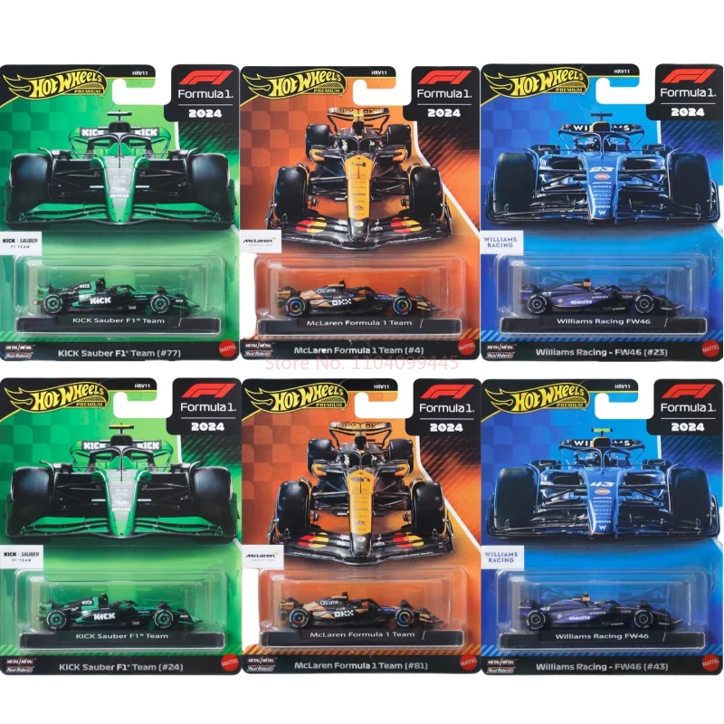 Hot Wheels Car Gold Label F1 Red Bull Mclaren 4 Rb20 Sshp Vf24 Edizione limitata Hrv11 1/64 Diecast Veicolo Auto Materiale in lega Giocattolo