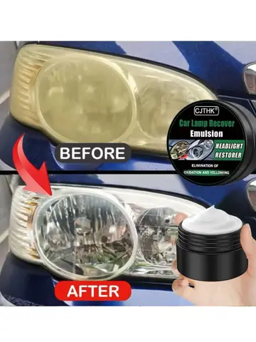 Car Headlight Restoration Polishing Kits Headlamp Scratch Remover Repair Cleaning Paste Remove Oxidation Headlight Polish Liquid