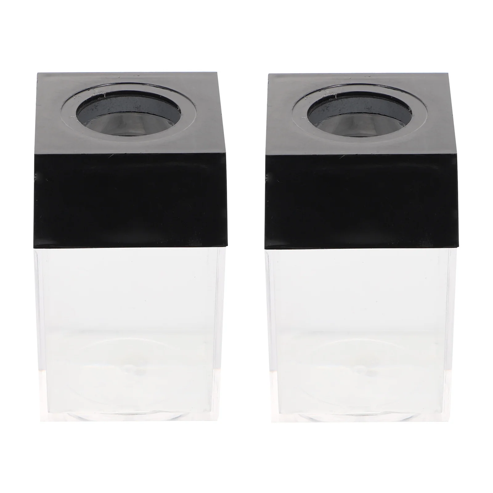 

2Pcs Paper Clip Holders Desktop Organizers for Paperclips Binder Clips Storage Boxes Multi Functional Paper Clip Holders