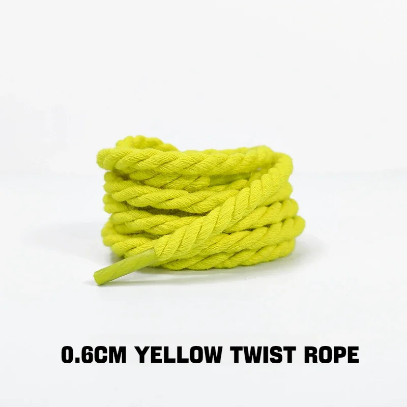 Neue runde Schnürsenkel, 0,6 cm dick, Baumwoll-Schnürsenkel, gedrehte Schnürsenkel, geeignet für Sneaker, Stiefel und andere Schuhe, 1 Paar. – Detail 13