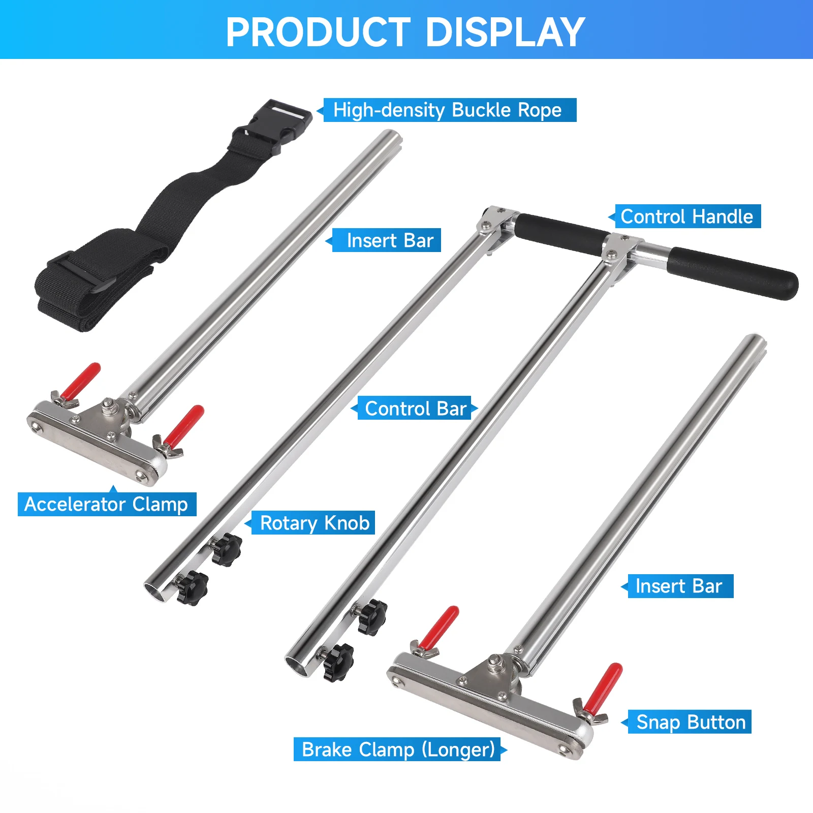 

Car Hand Controls For Disabled Drivers Push Pull Type Silver Universal Fit Driving Assist Equipment Handicap Driving Control