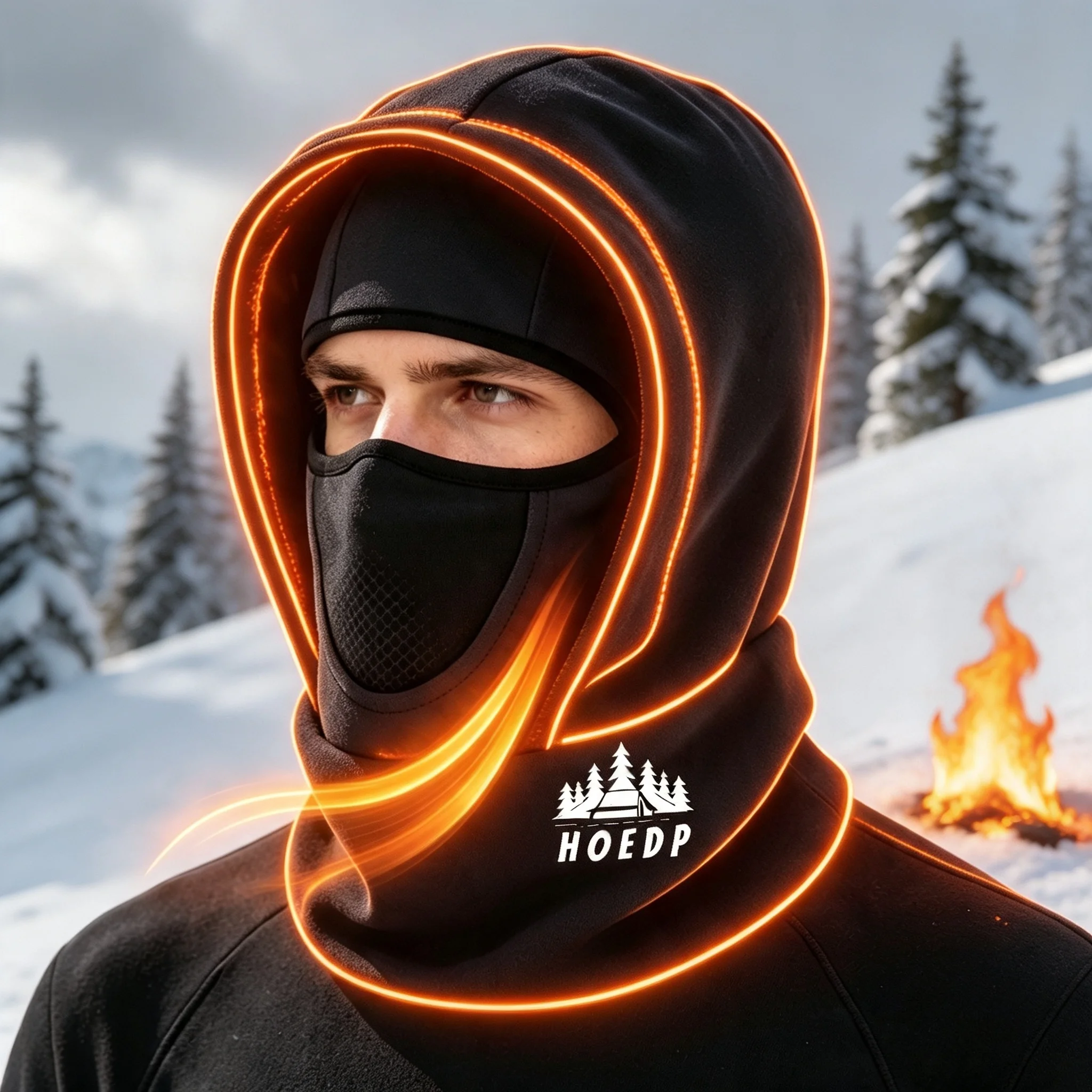 Winter Ski Mask Hat Polar Fleece Face Cover Thermal Warm Neck Gaiter Windproof Outdoor Cycling Cap for Men Women