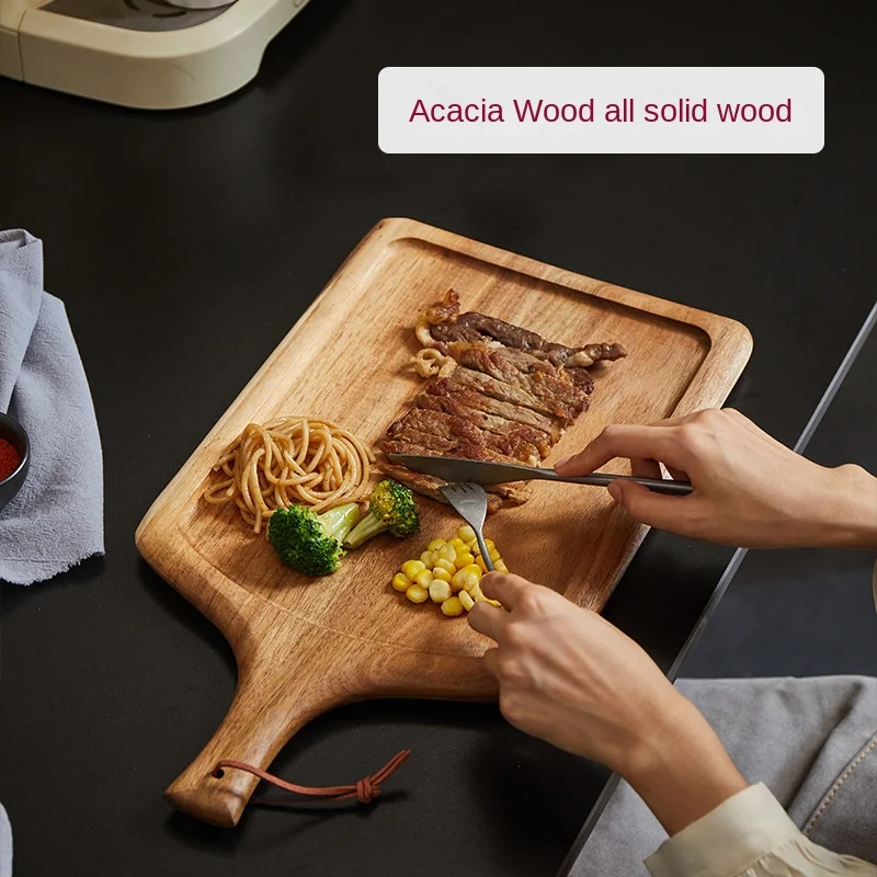 

Acacia wood steak dinner plates, solid wood pizza tray