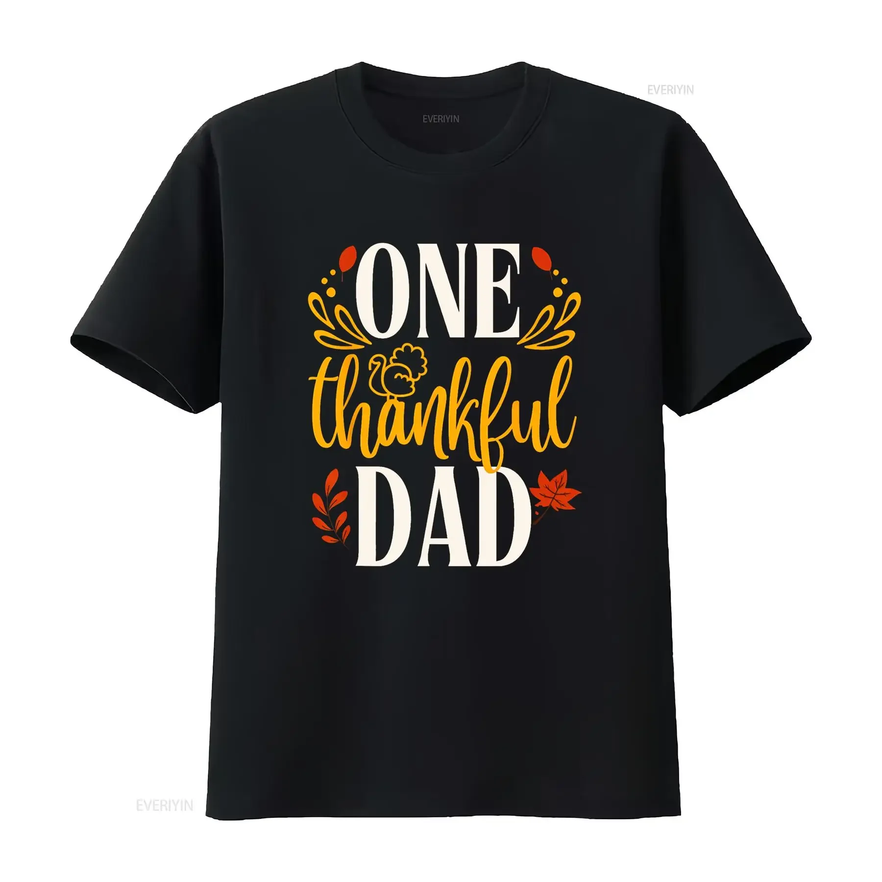 تي شيرت واحد متطابق لعيد الشكر للأب لعيد الشكر، تي شيرت عتيق مغسول من أوم ملابس الشارع الشهير، ملابس أنيقة قليلاً #1