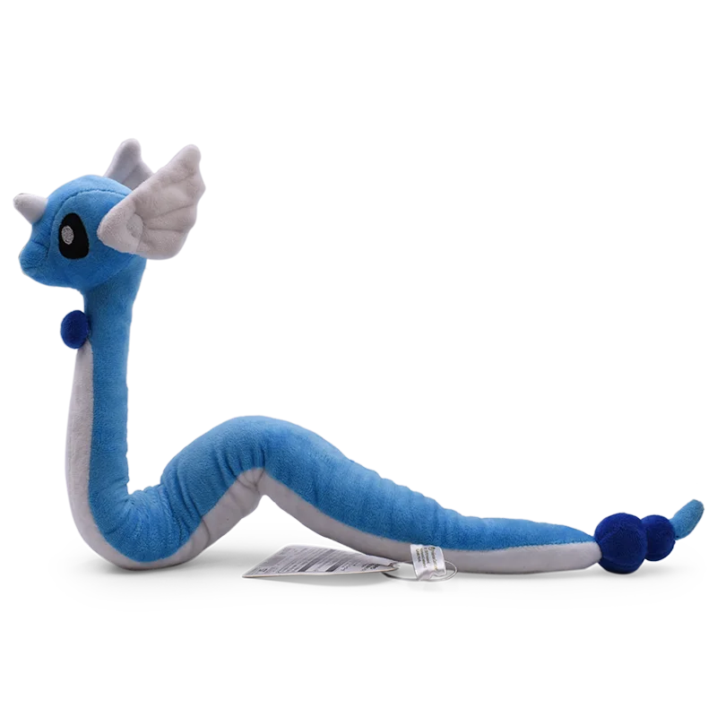 Pluszaki Dragonair Śliczne Niebiesko-Różowe Dragonair Miękkie Anime Pluszaki Wypchane Kreskówkowe Lalki Prezent na Boże Narodzenie dla Dzieci Ozdoba