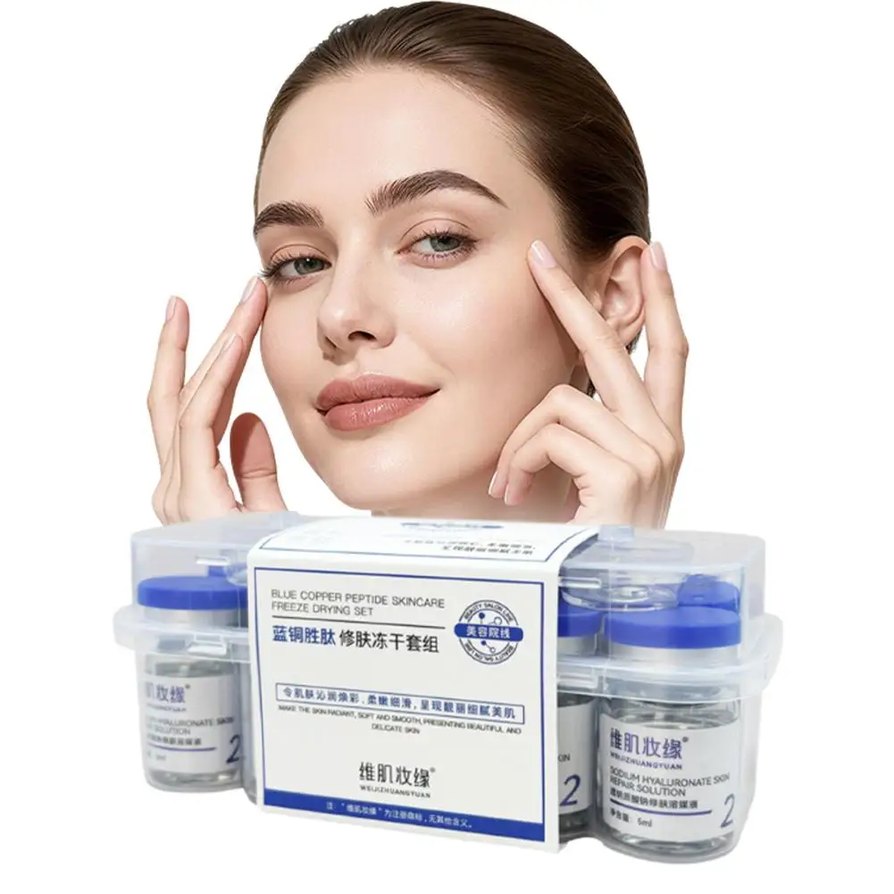 

Набор восстанавливающих лиофилизированных пудровых патчей с медными пептидами (5x200мг + 5x5мл) - Укрепляет и успокаивает чувствительную кожу, уменьшает покраснения и поры