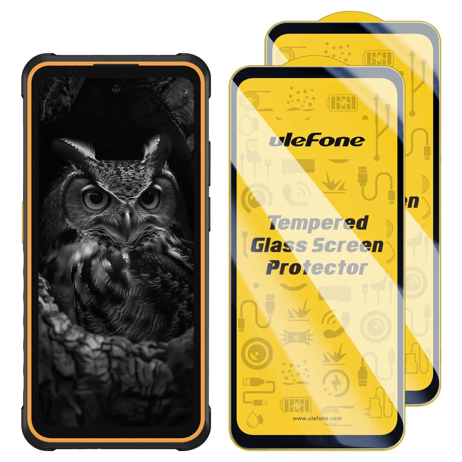 

For Ulefone Armor X31 / X31 Pro 5G 2pcs / Pack Ulefone 9H HD Anti Fingerprint Tempered Glass Screen Protector