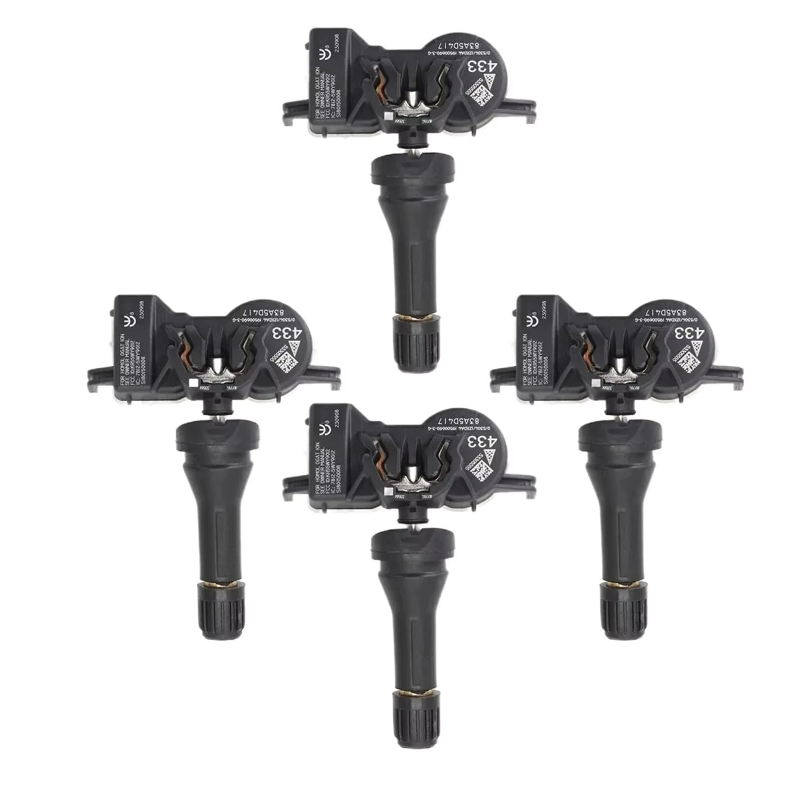 

4 шт. 53474795 СИСТЕМА МОНТИРОВАНИЯ ТИСАНИЯ В ШИНАХ ДАТЧИК TPMS 433 МГц Для 2015-2016 Jeep Renegade 68313387AB 68105280AF 53305555