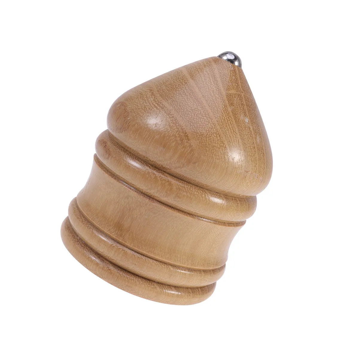 Wooden Gyroscope Peg- DIY Vintage Fitness Spinning Top Elm Wood 8Cm Brown Kids Cognitive Hand-Eye Coordination