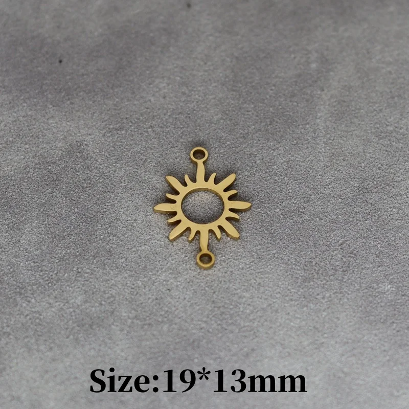 3 قطع النار الشمس قلادة موصل diy اكسسوارات سحر لصنع المجوهرات أساور الفولاذ المقاوم للصدأ قلادة المواد الحساسة #6