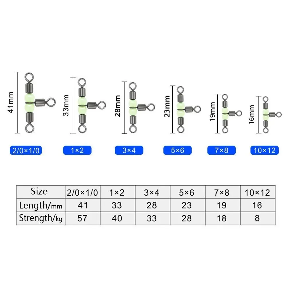 10 шт. тройной поворотный подшипник соединитель твердое кольцо рыболовные снасти аксессуары рыболовный крючок леска для приманки