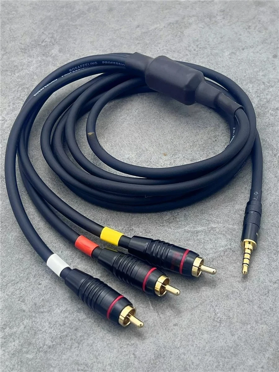 G1 projector AV cable high definition 3.5 one point three audio & video cable 3RCA three in one, set-top box AV cable