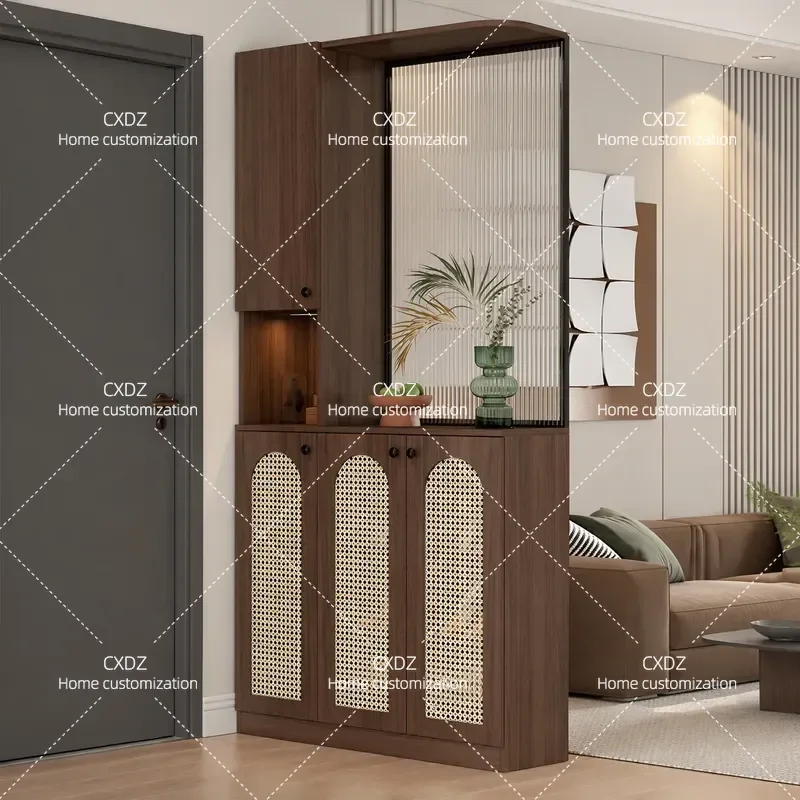 Home Entrance Shoe Cabinet Front Door Storage Living Room Partition Screen Cabinet Integrated Design 2026 New Style 7W32