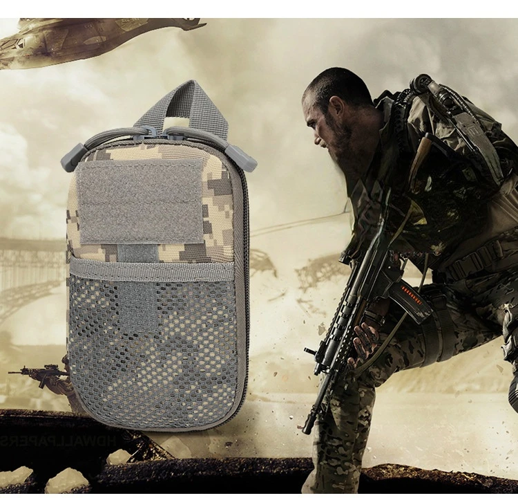 NEWTactical EDC Molle Pouch Portable Small Medical Waist Pack Outdoor First Aid Bag Phone Case Holder Camping Hunt Accessories view 5