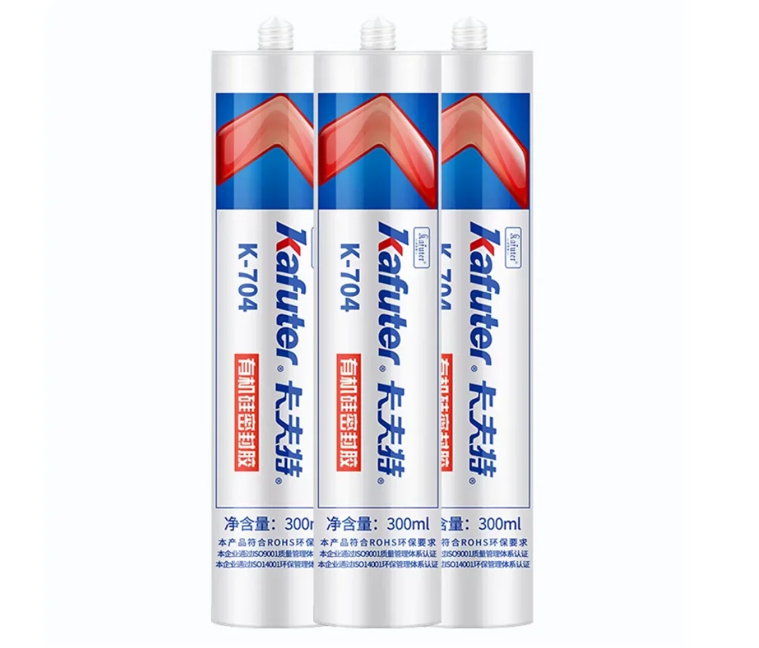 FOR KAFUTER 704 704NB Industrial Silicone Sealant for Metal, Plastic