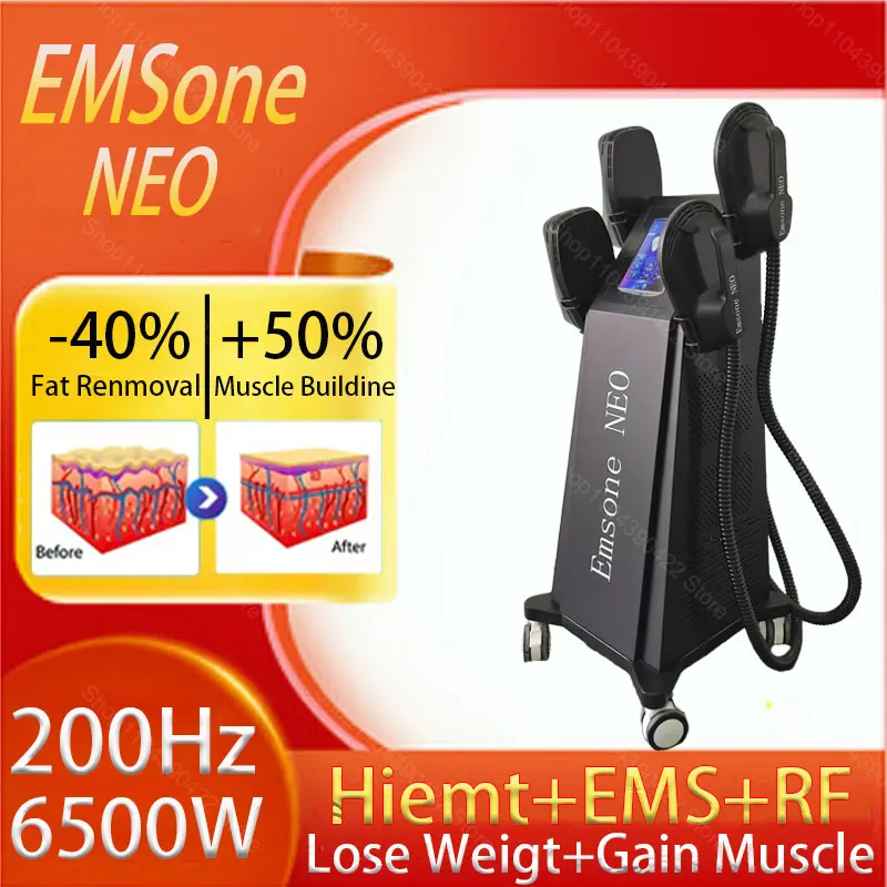 

Portable EMS shaping 6500W 200Hz RF electromagnetic muscle stimulation machine EMSone NEO fat reduction machine