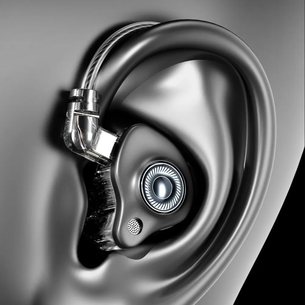 

3.5mm/Type C Pluggable Wired Earphone HiFi Stereo Noise Cancelling in Ear Earphones with Mic Surround Bass Wired Headset