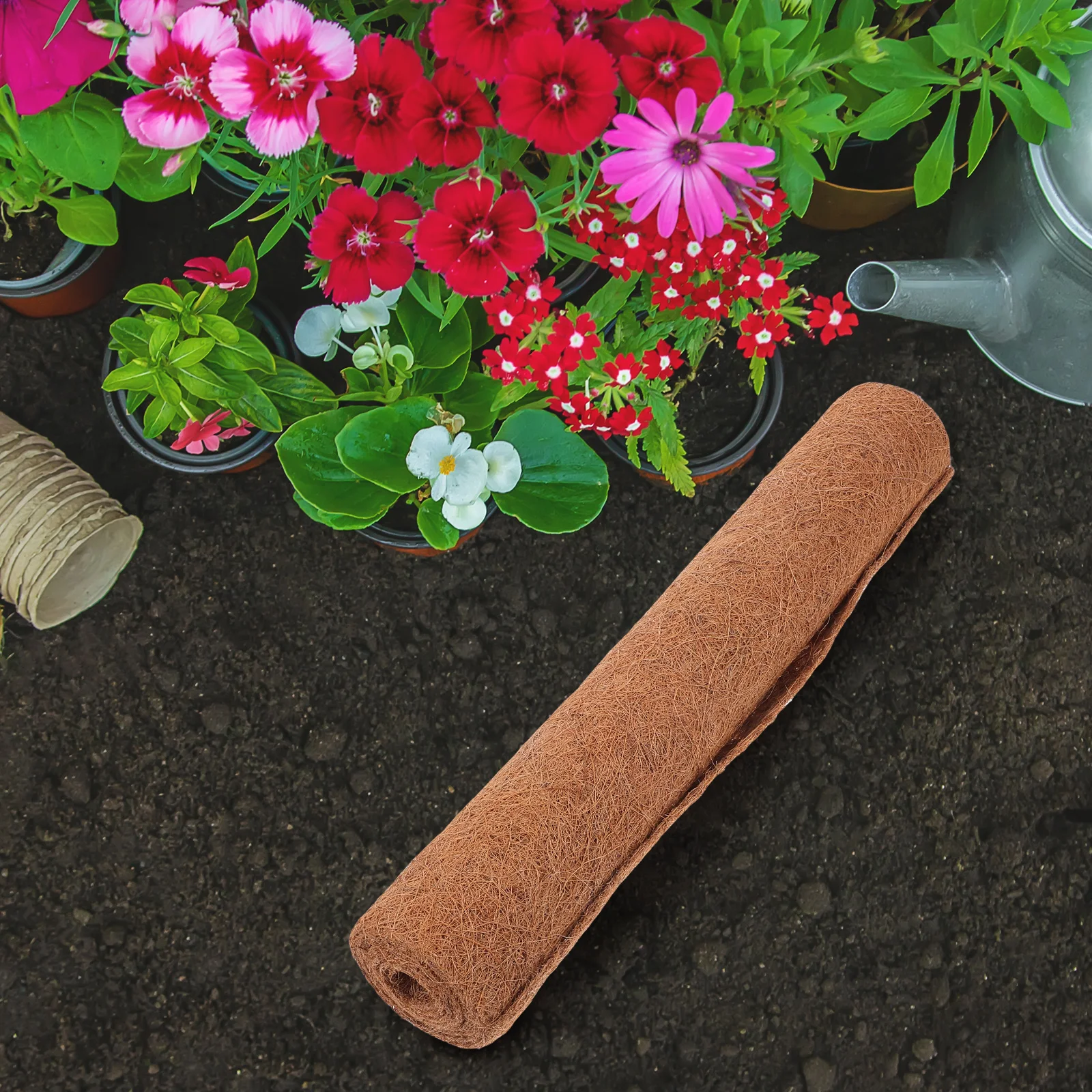 

Coconut Fiber Liners for Hanging Baskets Flower Pot Coir Planter Pad Garden Wall Natural Coconut Coir Liner Sheets Basket Sheets