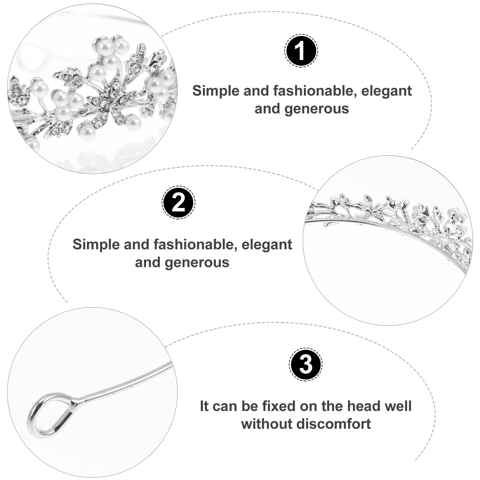 

Crystal Crown Women Bridal Headdress Wedding Party Bridal Headdress Rhinestone Hairb Alloy Pageant Accessories Hair Tool