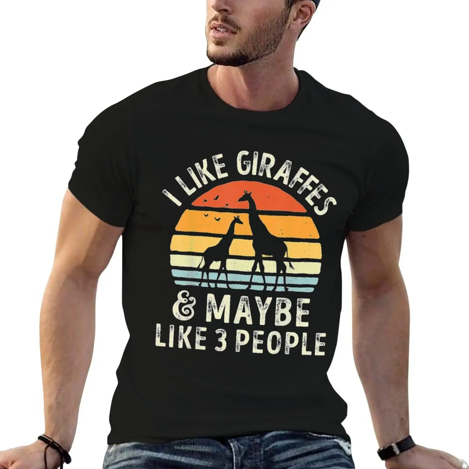 

t shirt man shirts designer Giraffes Like man t T-Shirt I cotton