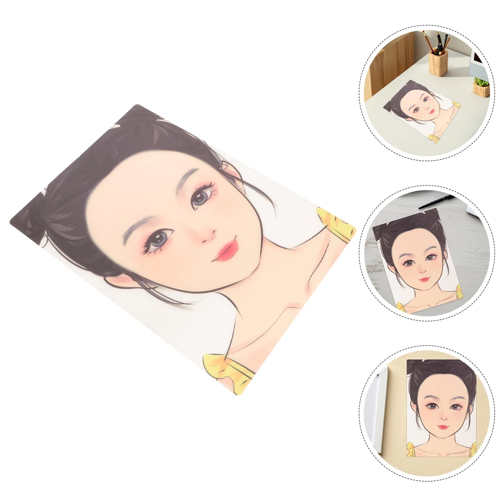 

2pcs Face Painting Practice Boards Reusable Colored Templates Makeup Art Supplies Durable Washable Creative For 'S