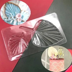 Transparent Palm Leaf Chocolate Mould DIY Cake Decorating Fondant Mould Cake Stencil Baking Mold