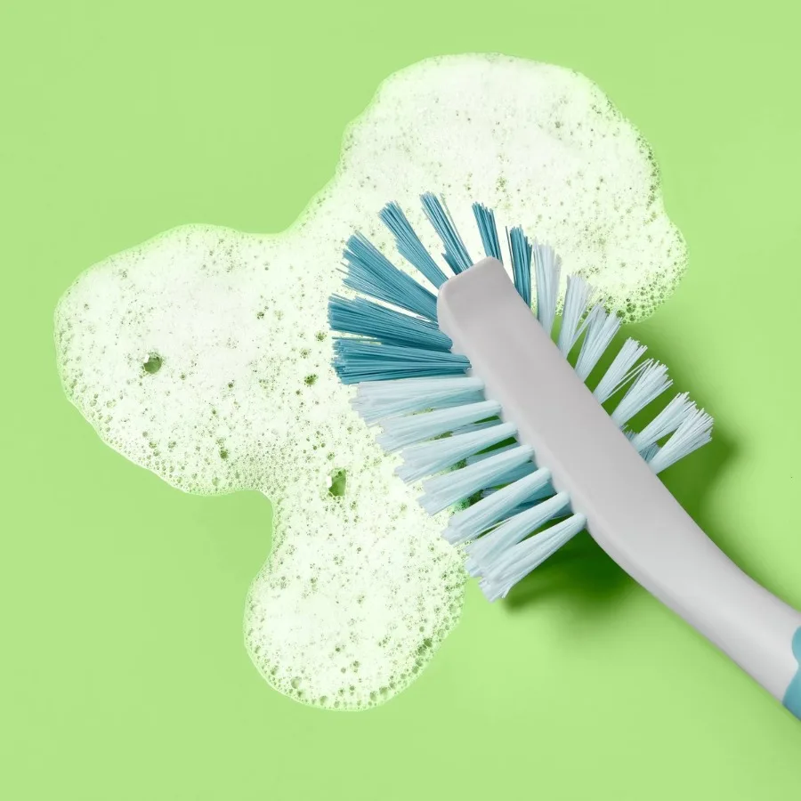 Bristled Dish Brush, Sturdy Bristle Cleaning Brush for Kitchen Pots, Pans and Dishes